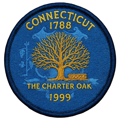 5/56 Connecticut State Quarter Patch #5