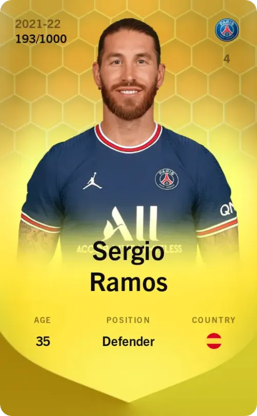 Sergio Ramos 2021-22 • Limited 193/1000