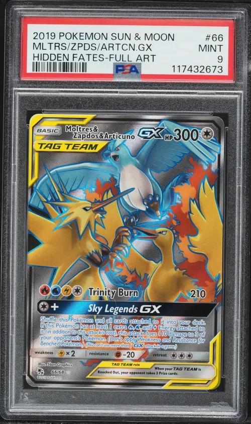 2019 #66 Full Art/Moltres & Zapd