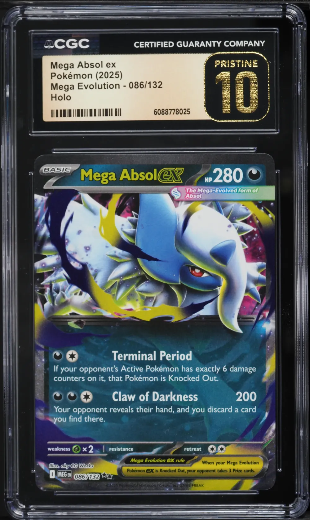 2025 #86 Mega Absol ex CGC 10 PR