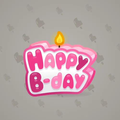 B-Day Candle #7565