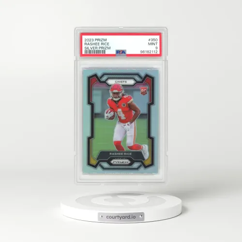 2023 Panini Prizm #350 Rashee Rice - Silver Prizm (PSA 9 MINT)