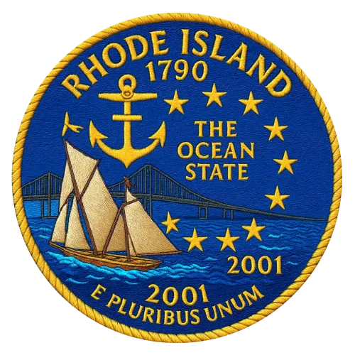 13/56 Rhode Island State Quarter Patch #13