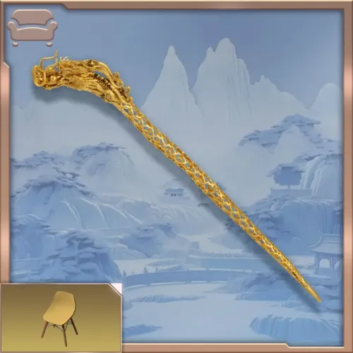 Dragon Head Gold Hairpin