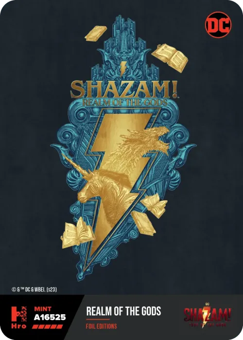 A16525 2022 Shazam! Foil Editions Realm of the Gods