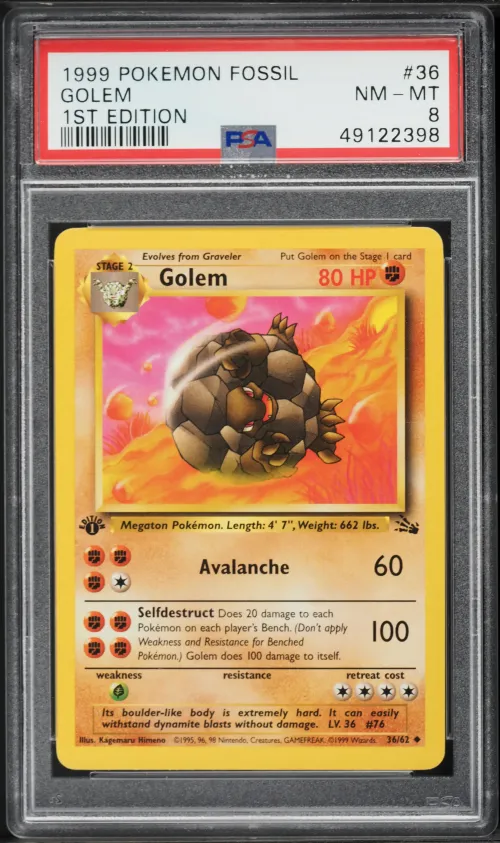 1999 #36 Golem 1st Edition PSA 8