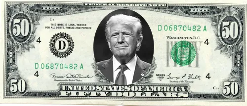 50 Trump dollar bill #6