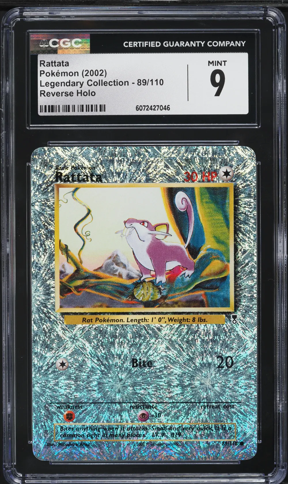 2002 #89 Rattata-Reverse Foil CG