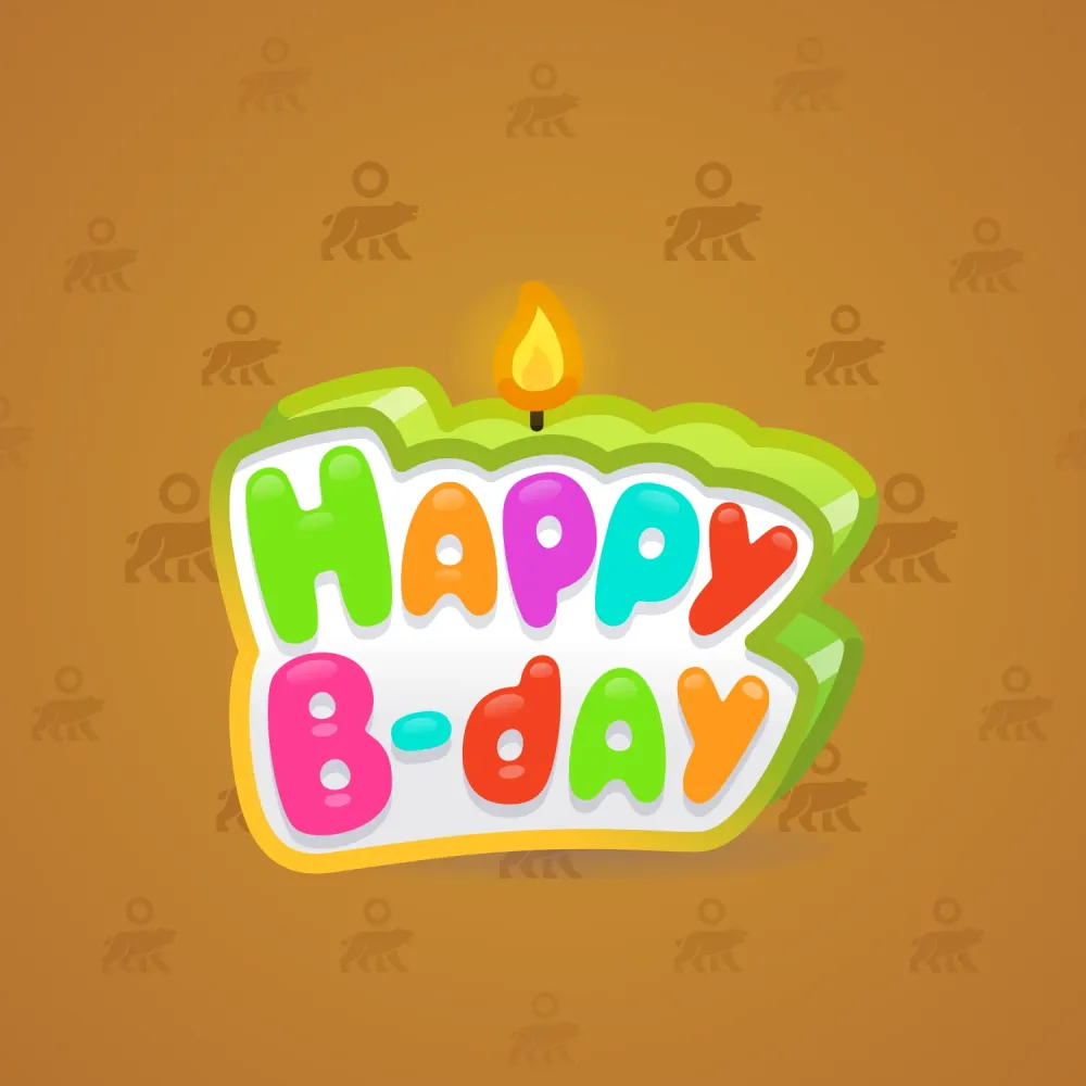 B-Day Candle #104108