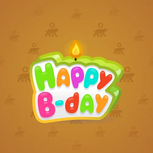 B-Day Candle #104108