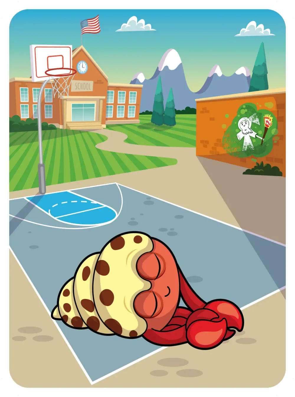 Happy Hermit Crab #18163