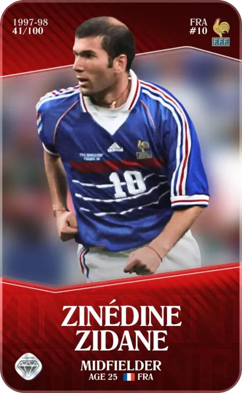 Zinédine Zidane 1997-98 • Rare 41/100