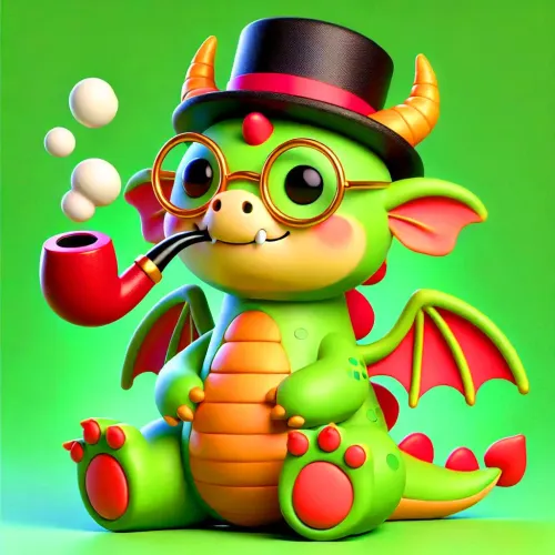 3D Cute Dragon #04