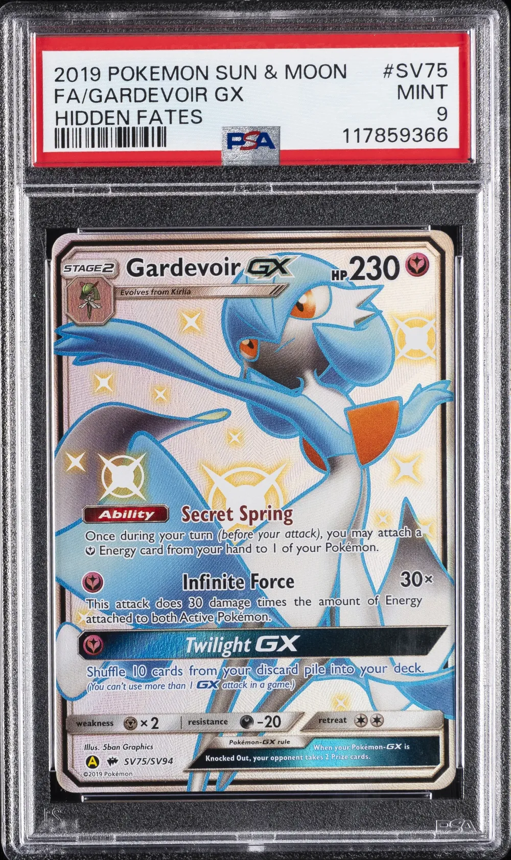 2019 #SV75 Full Art/Gardevoir GX