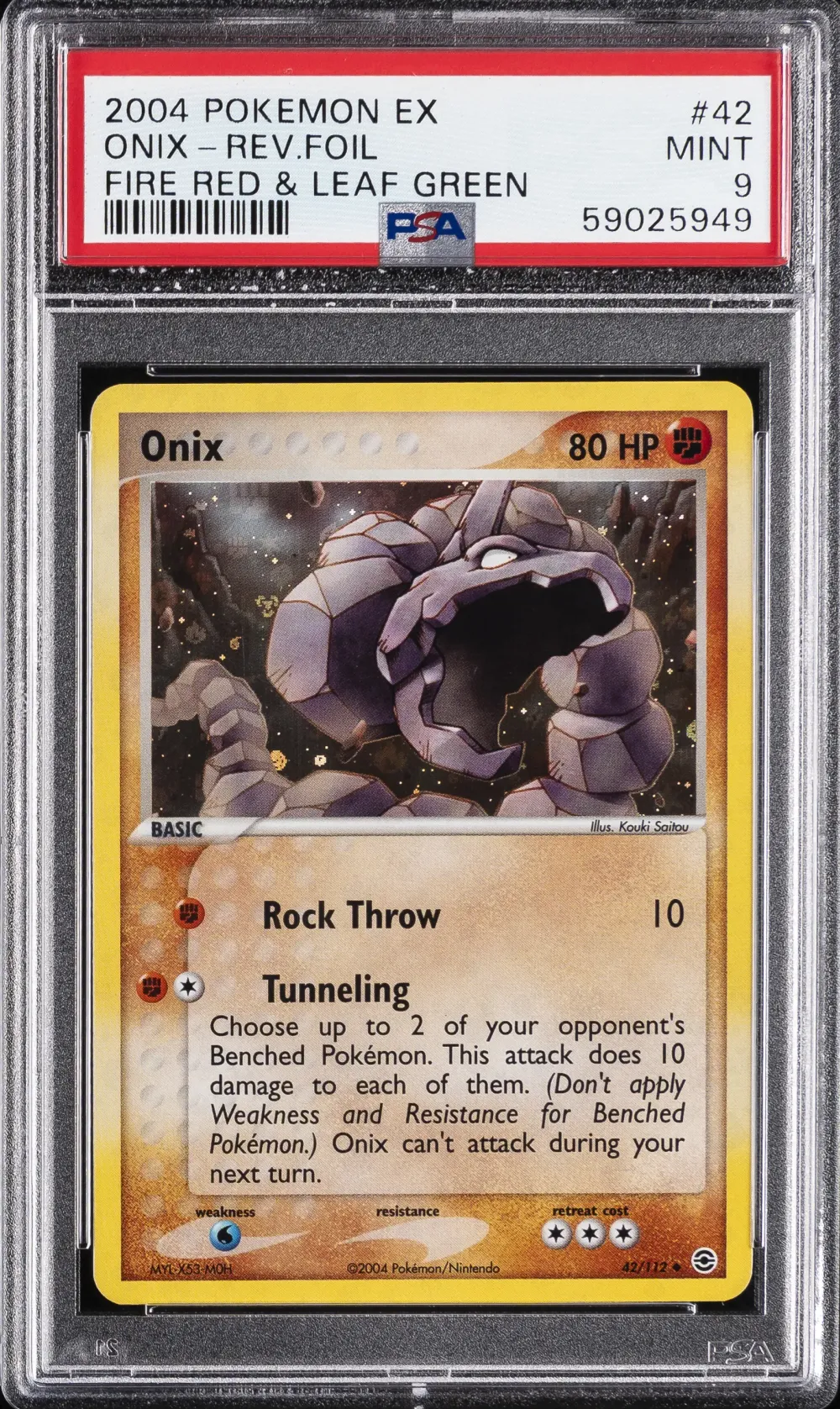 2004 #42 Onix-Reverse Foil PSA 9