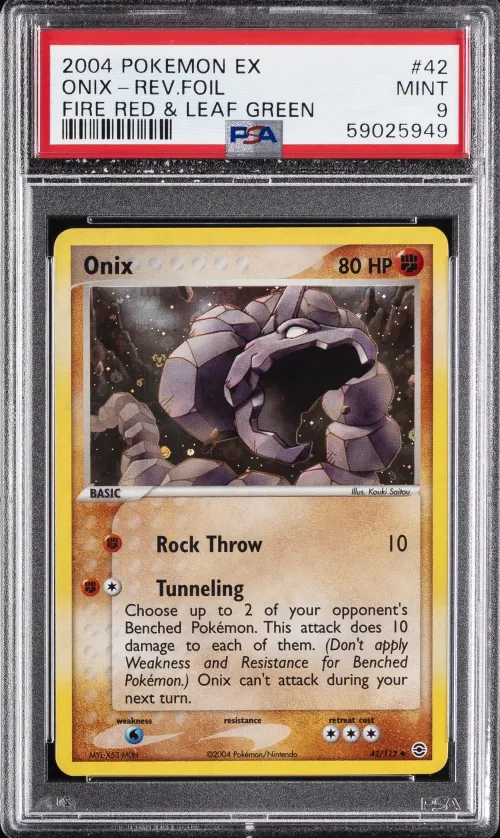 2004 #42 Onix-Reverse Foil PSA 9