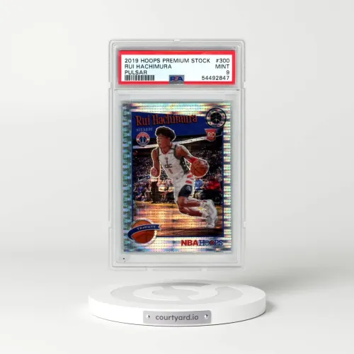 2019 Panini Hoops Premium Stock #300 Rui Hachimura - Pulsar (PSA 9 MINT)