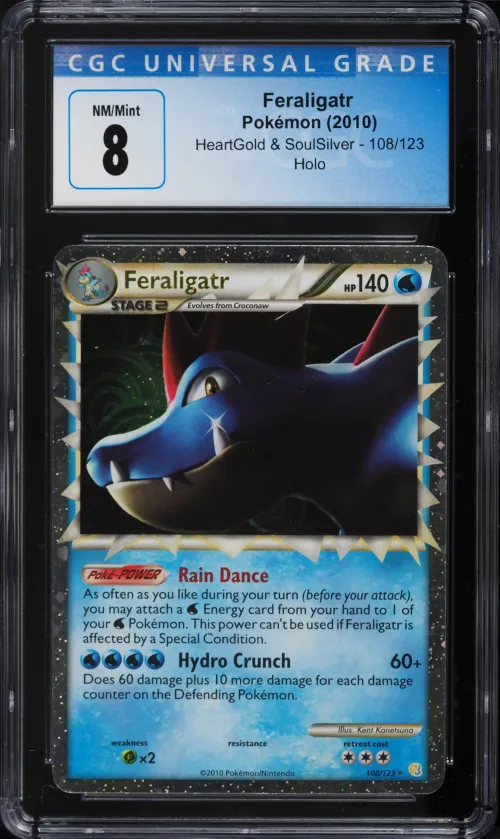 2010 #108 Feraligatr-Holo CGC 8