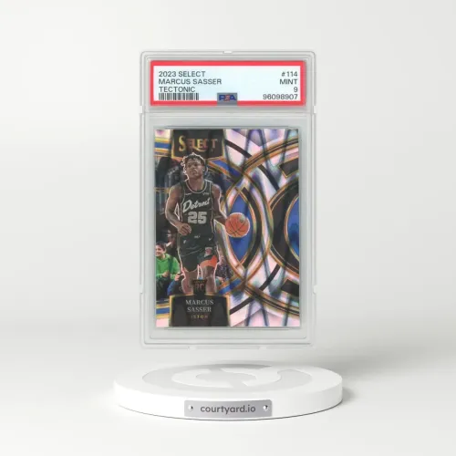2023 Panini Select #114 Marcus Sasser - Tectonic (PSA 9 MINT)
