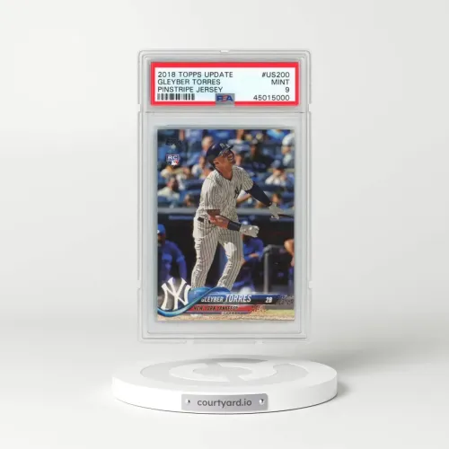 2018 Topps Update #US200 Gleyber Torres - Pinstripe Jersey (PSA 9 MINT)