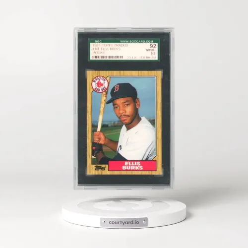 1987 Topps Traded #14T Ellis Burks (SGC 8.5 NM-MT+)