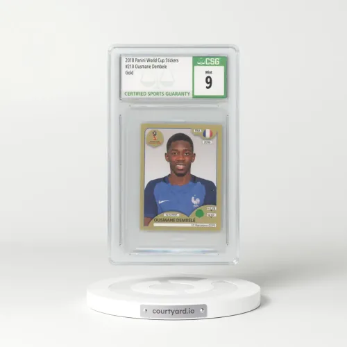 2018 Panini World Cup Stickers #210 Ousmane Dembele - Gold (CSG 9 MINT)