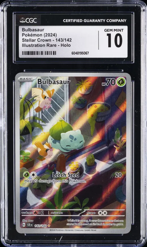 2024 #143 Bulbasaur CGC 10 Scr E