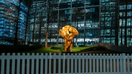 View of Jubilee Park with HELAINE BLUMENFELD OBE Fortuna sculpture #19