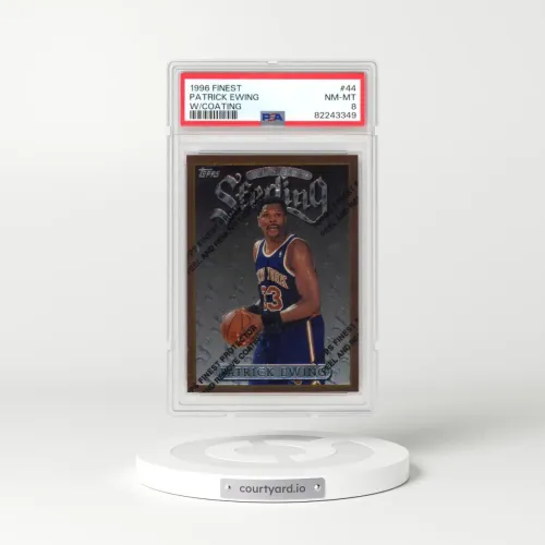 1996 Finest #44 Patrick Ewing - w/Coating (PSA 8 NM-MT)