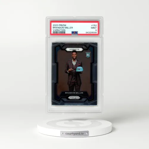 2023 Panini Prizm #152 Brandon Miller - Variation (PSA 9 MINT)