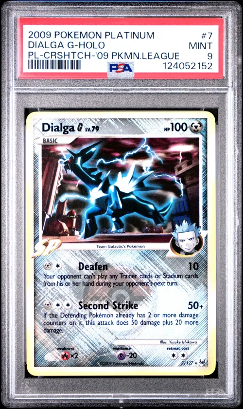 2009 #7 Dialga G-Holo PSA 9 Plat