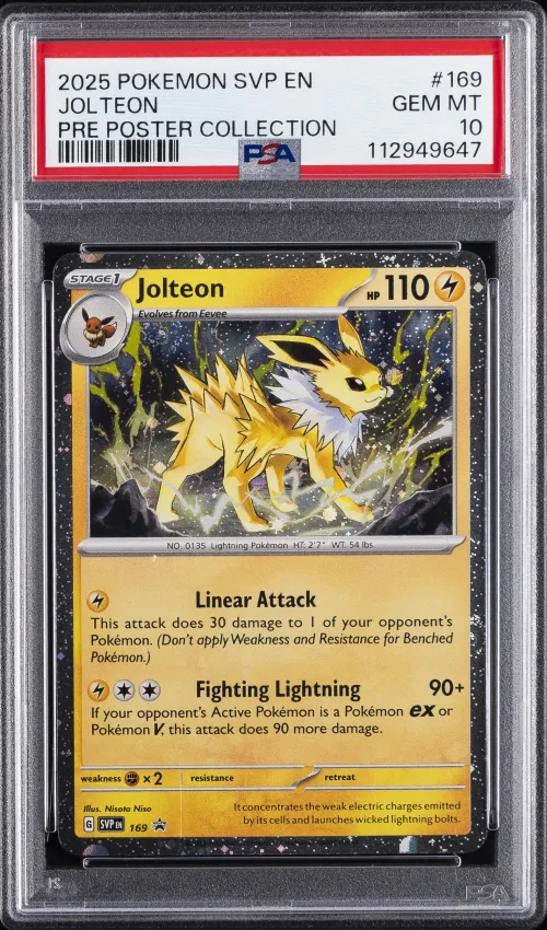 2025 #169 Jolteon PSA 10 Svp EN-