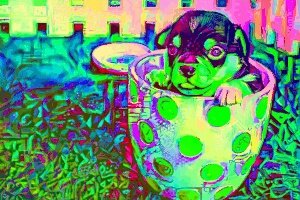 Trippy Puppy in a Cup #26306002