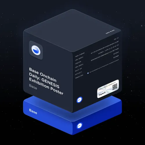 Base Onchain Daily: GENESIS Exhibition Poster #1197126