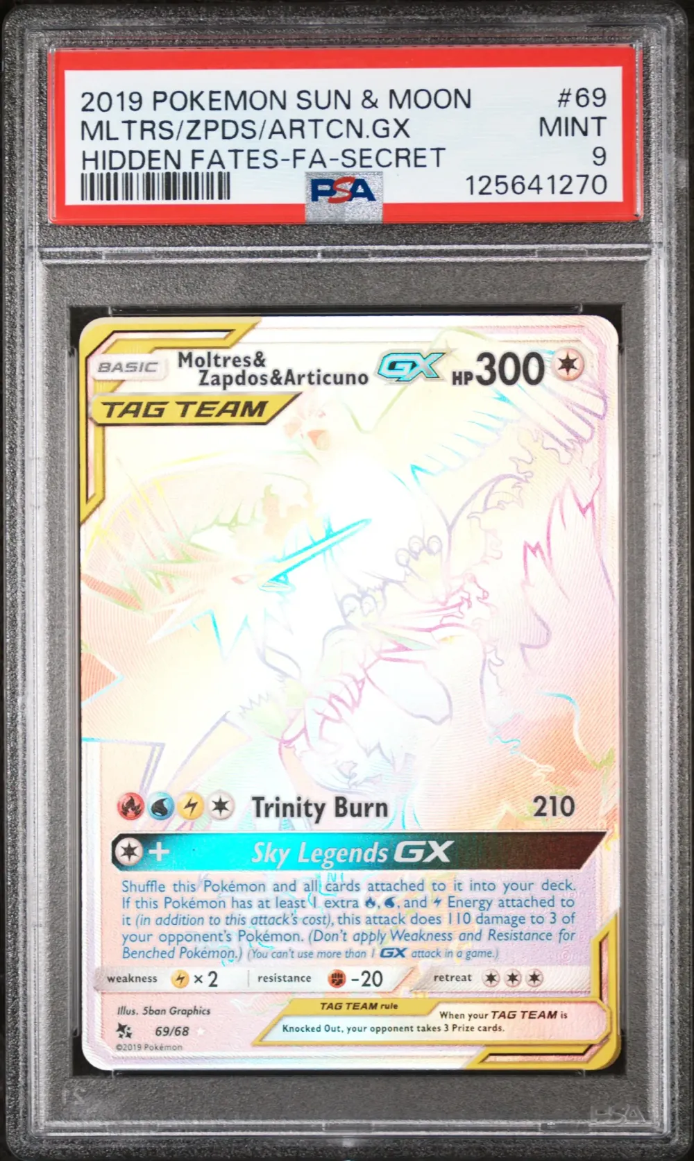 2019 #69 Full Art/Moltres & Zapd