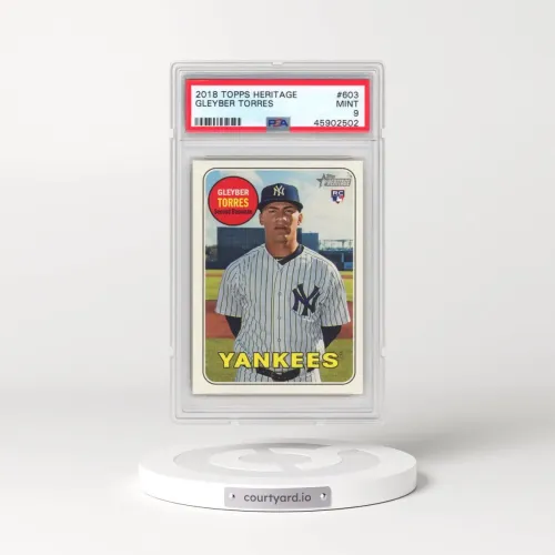 2018 Topps Heritage #603 Gleyber Torres (PSA 9 MINT)