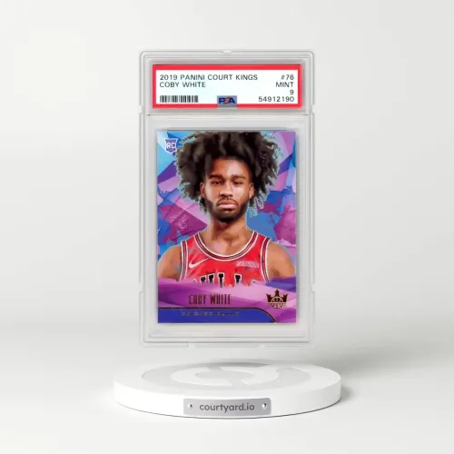 2019 Panini Court Kings #76 Coby White (PSA 9 MINT)