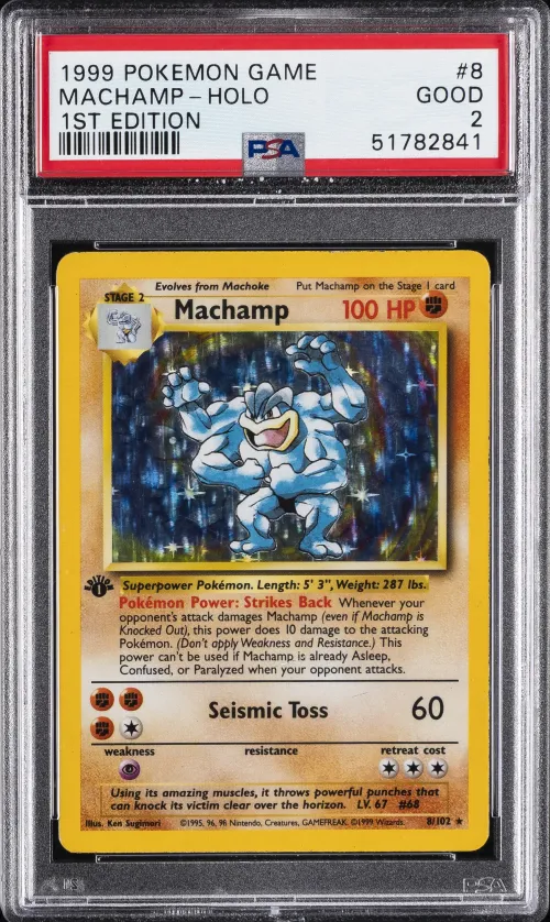 1999 #8 Machamp-Holo 1st Edition