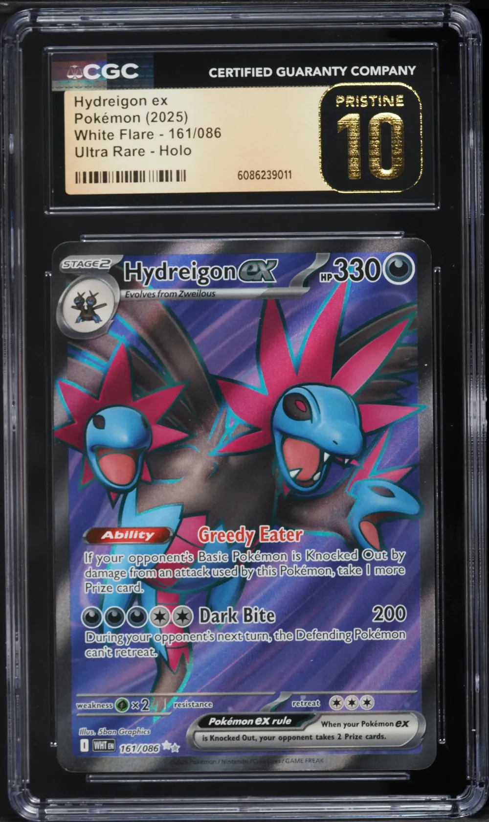 2025 #161 Hydreigon ex CGC 10 Pr