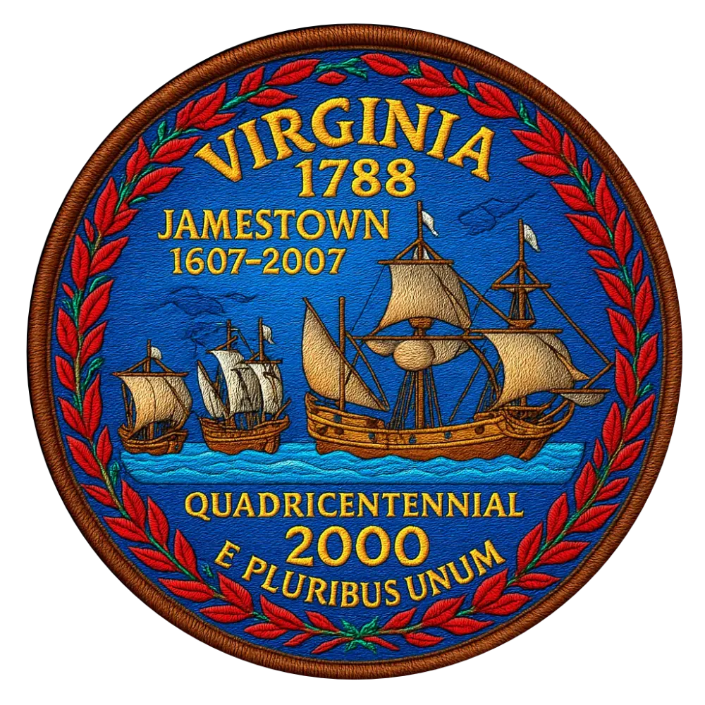 10/56 Virginia State Quarter Patch  #10
