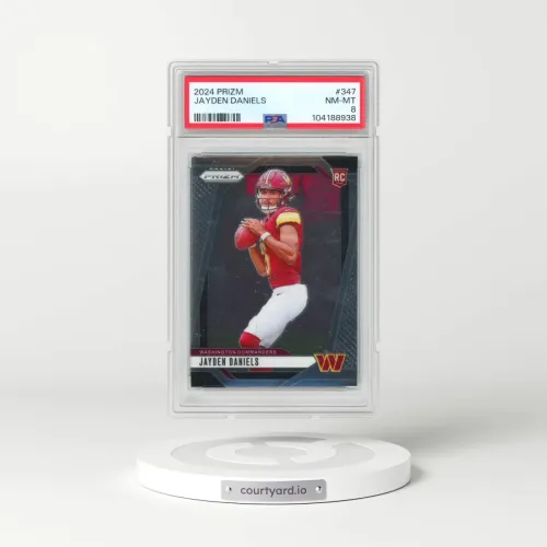 2024 Panini Prizm #347 Jayden Daniels (PSA 8 NM-MT)