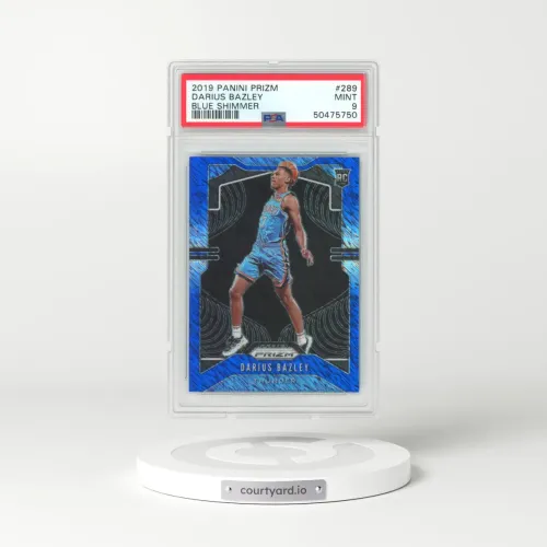 2019 Panini Prizm #289 Darius Bazley - Blue Shimmer (PSA 9 MINT)