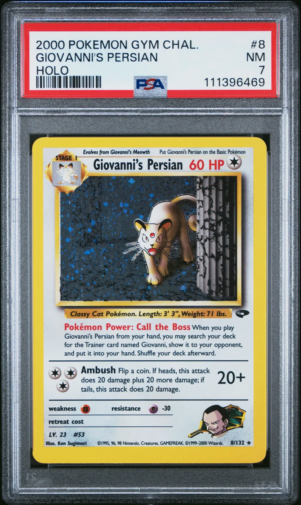 2000 #8 Giovanni's Persian PSA 7