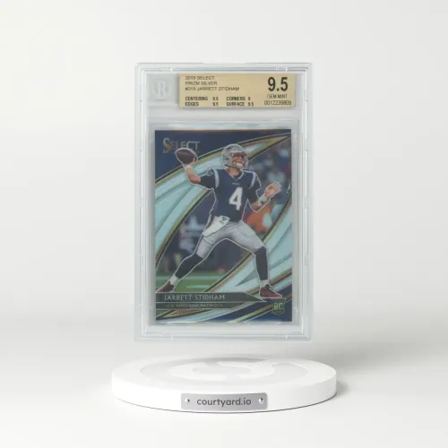 2019 Panini Select #218 Jarrett Stidham - Silver Prizm (BGS 9.5 GEM MINT)