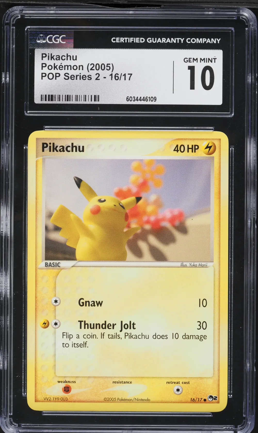 2005 #16 Pikachu CGC 10 Pop Seri