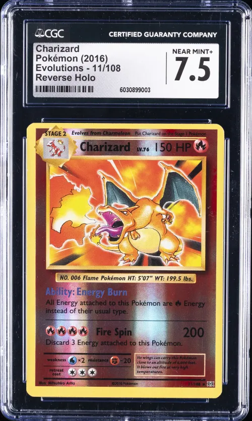 2016 #11 Charizard-Reverse Foil