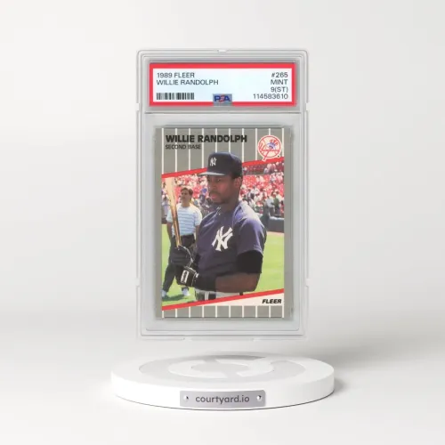 1989 Fleer #265 Willie Randolph (PSA 9 MINT)