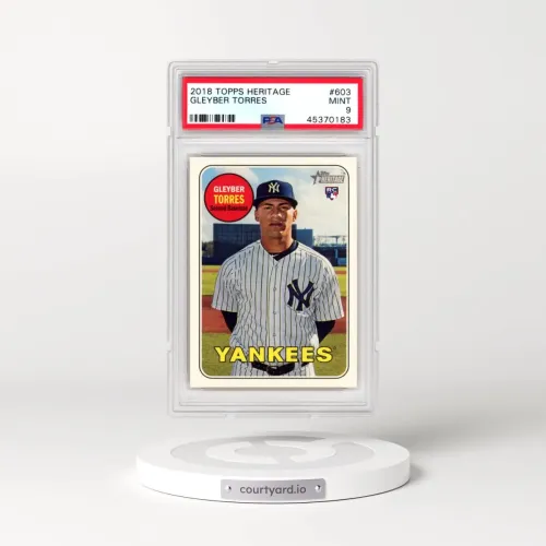 2018 Topps Heritage #603 Gleyber Torres (PSA 9 MINT)