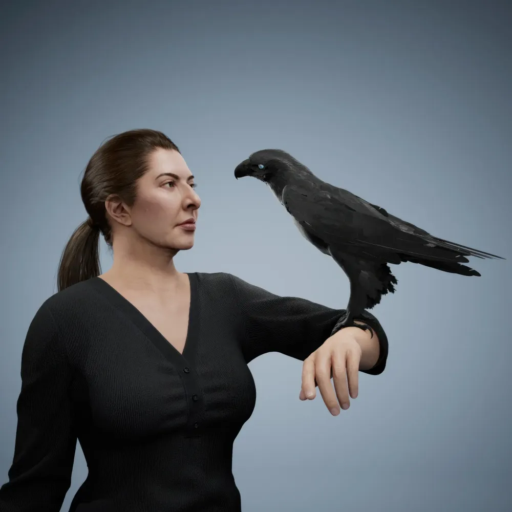 Portrait with Eagle #489