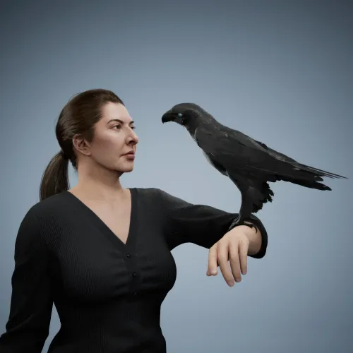 Portrait with Eagle #489